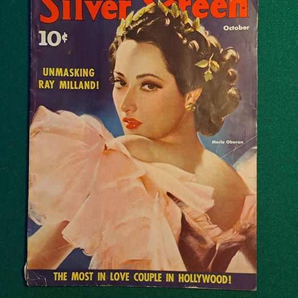 Vintage October 1941 Silver Screen magazine Merle Oberon. - Picture 1 of 5